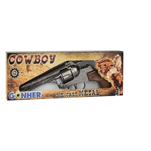 تفنگ اسباب بازی فلزی گانهر Gonher مدل هفت تیر کابوی کلاسیک 122.0_اسباب بازی